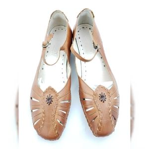 COPY - Pikolinos Brown Leather Flats 8